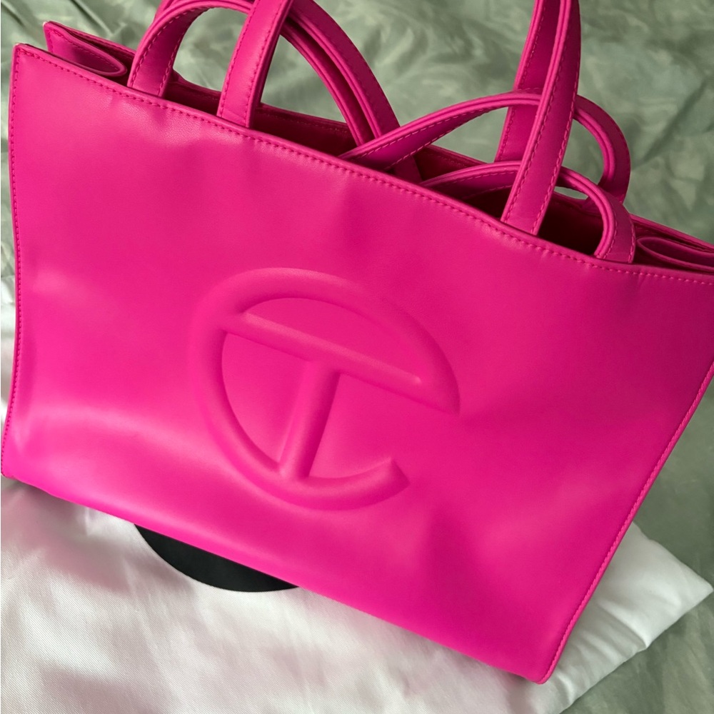 Telfar Pink Azalea Medium Shopping Bag